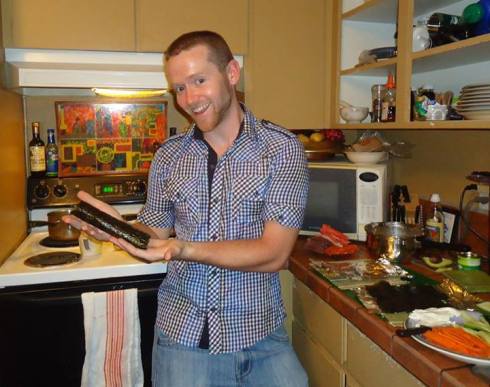 And here's the Crazy Irishman (I'm talking about the sushi roll folks)