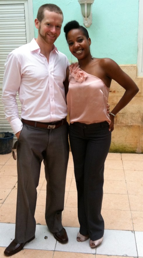 Thanks to my friends at the dance school I got to attend a Cuban wedding party. And yes, I do scrub up pretty well.