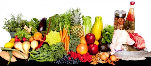 A good paleo diet should look something like this; plenty of fruit and veg along with unprocessed meats.