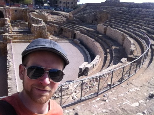 Just getting to know my new neighbourhood. That's just the local amphitheater, nothing special.